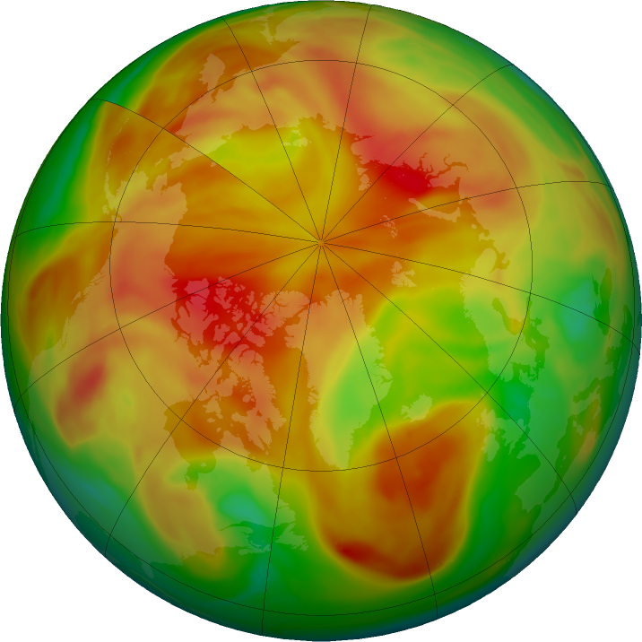 Arctic ozone map for 17 April 2018